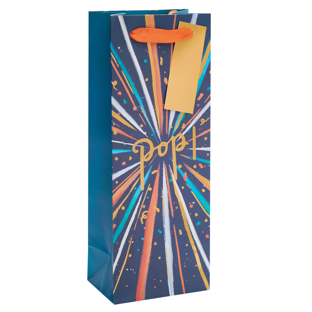 Gift Bag Bottle Greeting Cards Open Blank Celebrate Starburst
