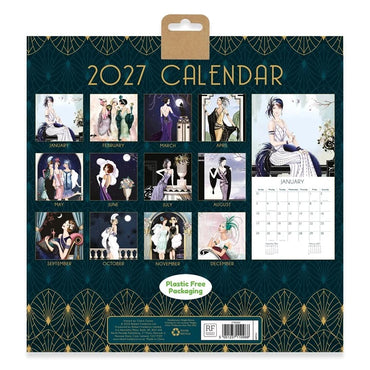 Official Claire Coxon Art Deco 2027 Square Wall Calendar