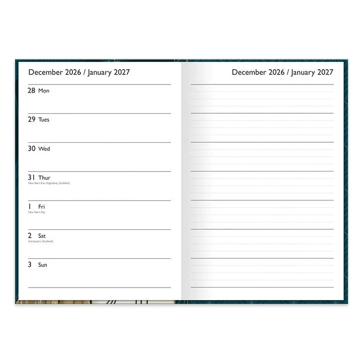 Claire Coxon Art Deco 2027 A5 Diary – Week to View Planner