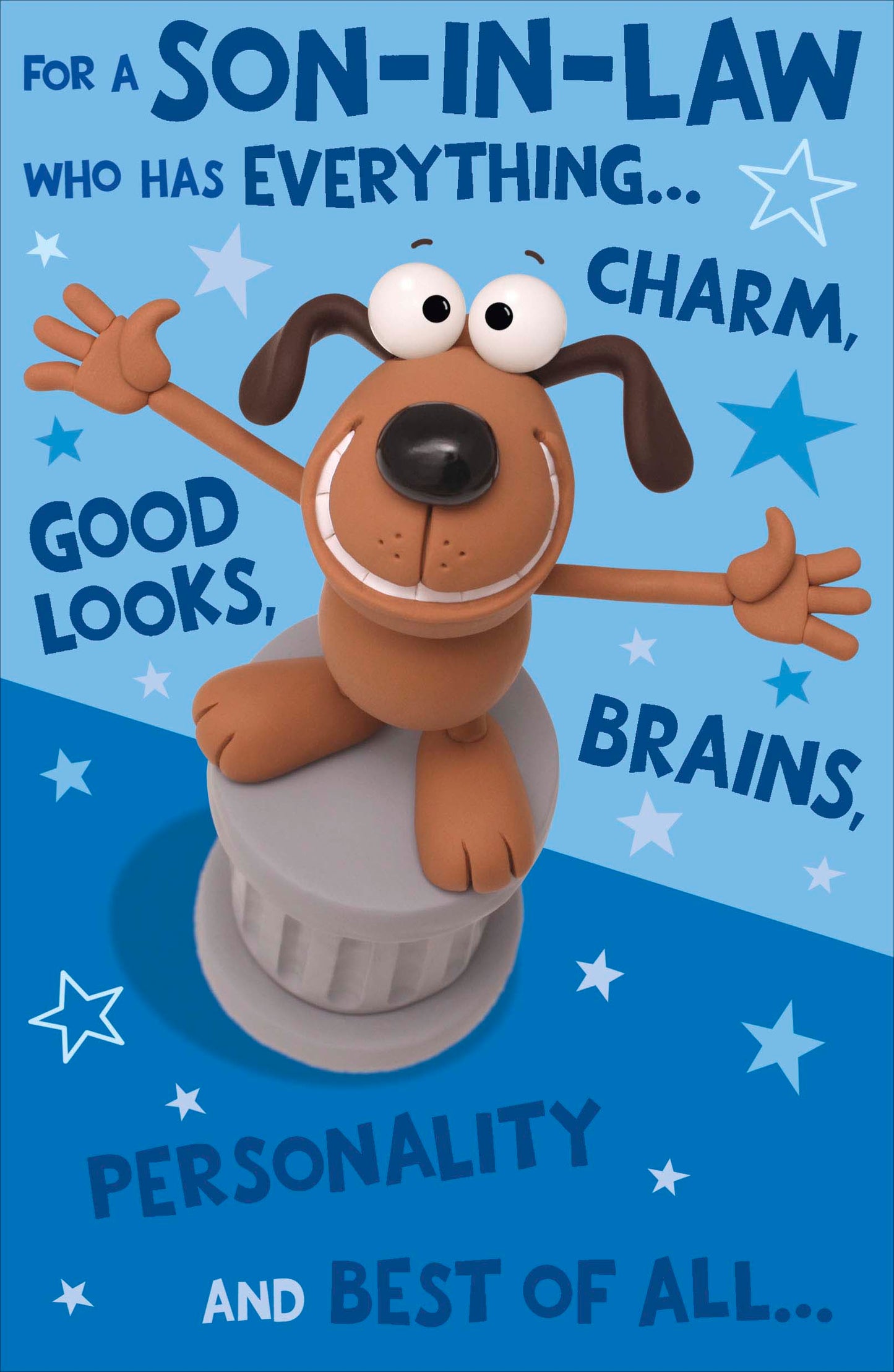 Standard Greeting Card Son & SIL Range: Crackers