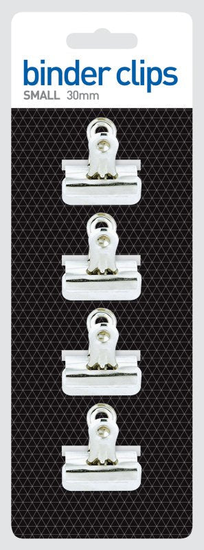 CARD OF 4 30mm BINDER CLIPS