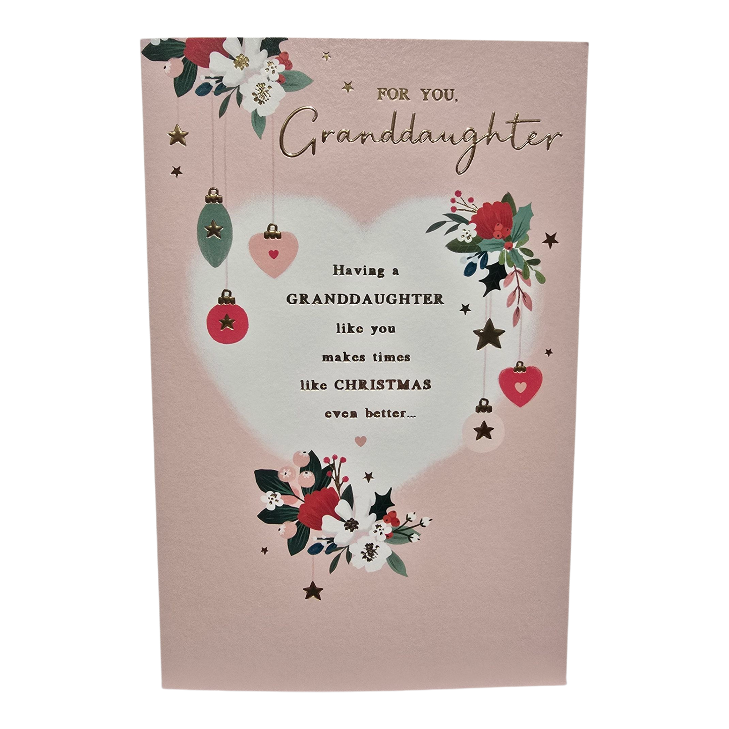 Counter Card Standard Xmas Granddaughter