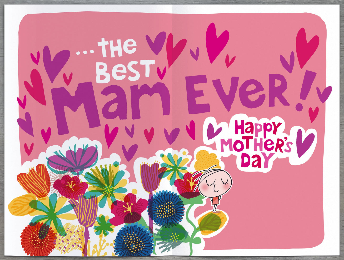 Badge Greeting Cards Mam Cute Wigwam Badged