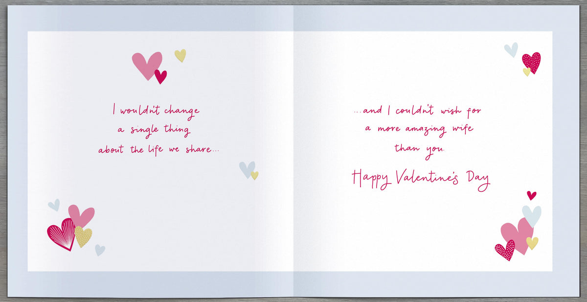 Hand Finished Greeting Cards Wife Carlton Core Line