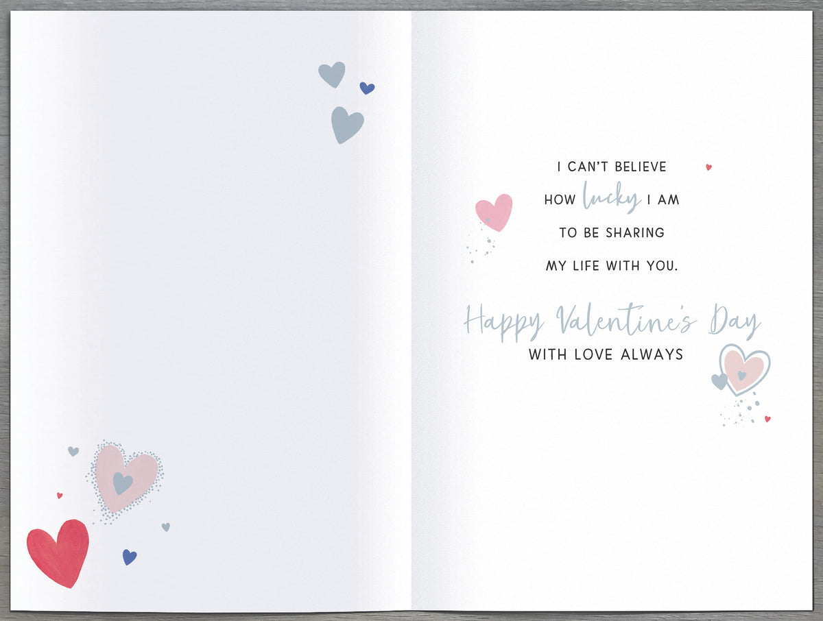 Hand Finished Greeting Cards Wife Modern Lettering