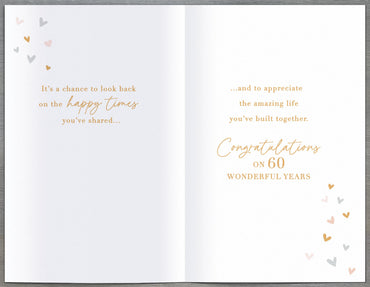 Hand Finished Greeting Cards Anniversary Wedding 60th Gibson Core Line