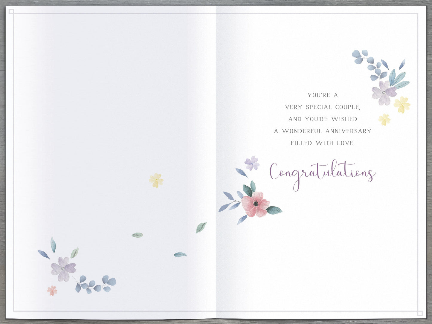 Standard Greeting Card Anniversary Family Range: Gibson Core Line