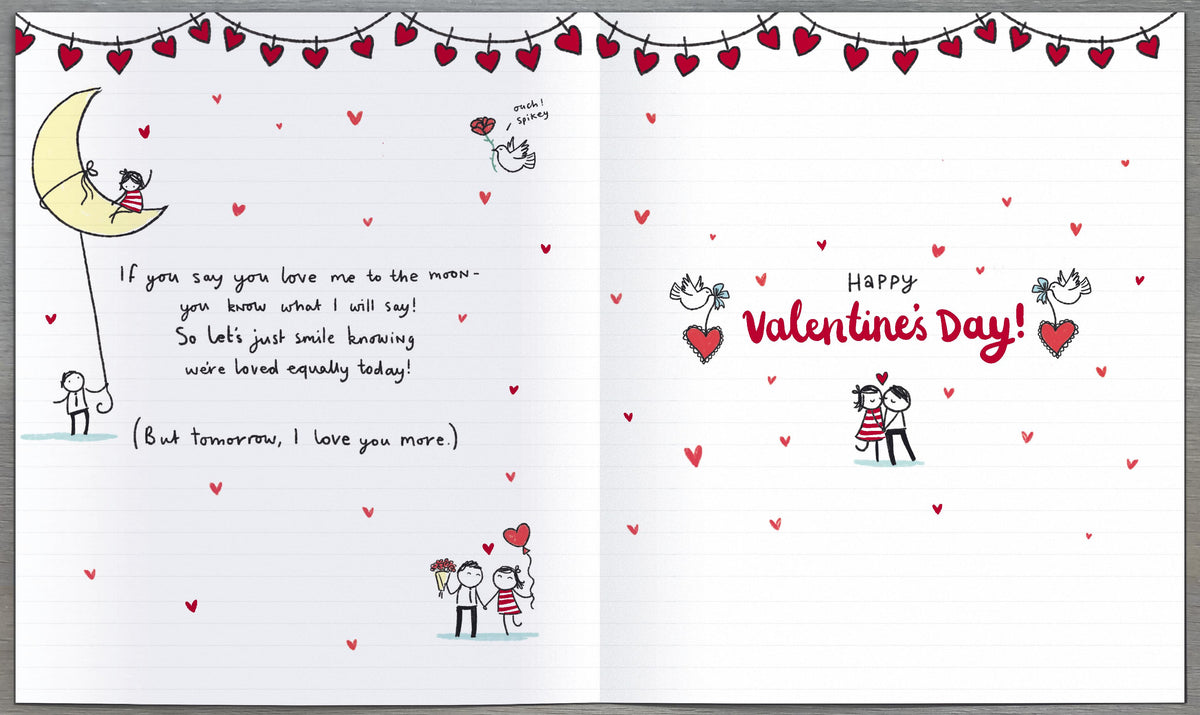 Hand Finished Greeting Cards One I Love Cute Oodles of Doodles