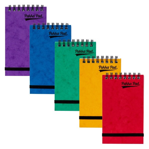 PUKKA PRESSBOARD TOP SPIRAL MINOR PAD ASSORTED COLOURS