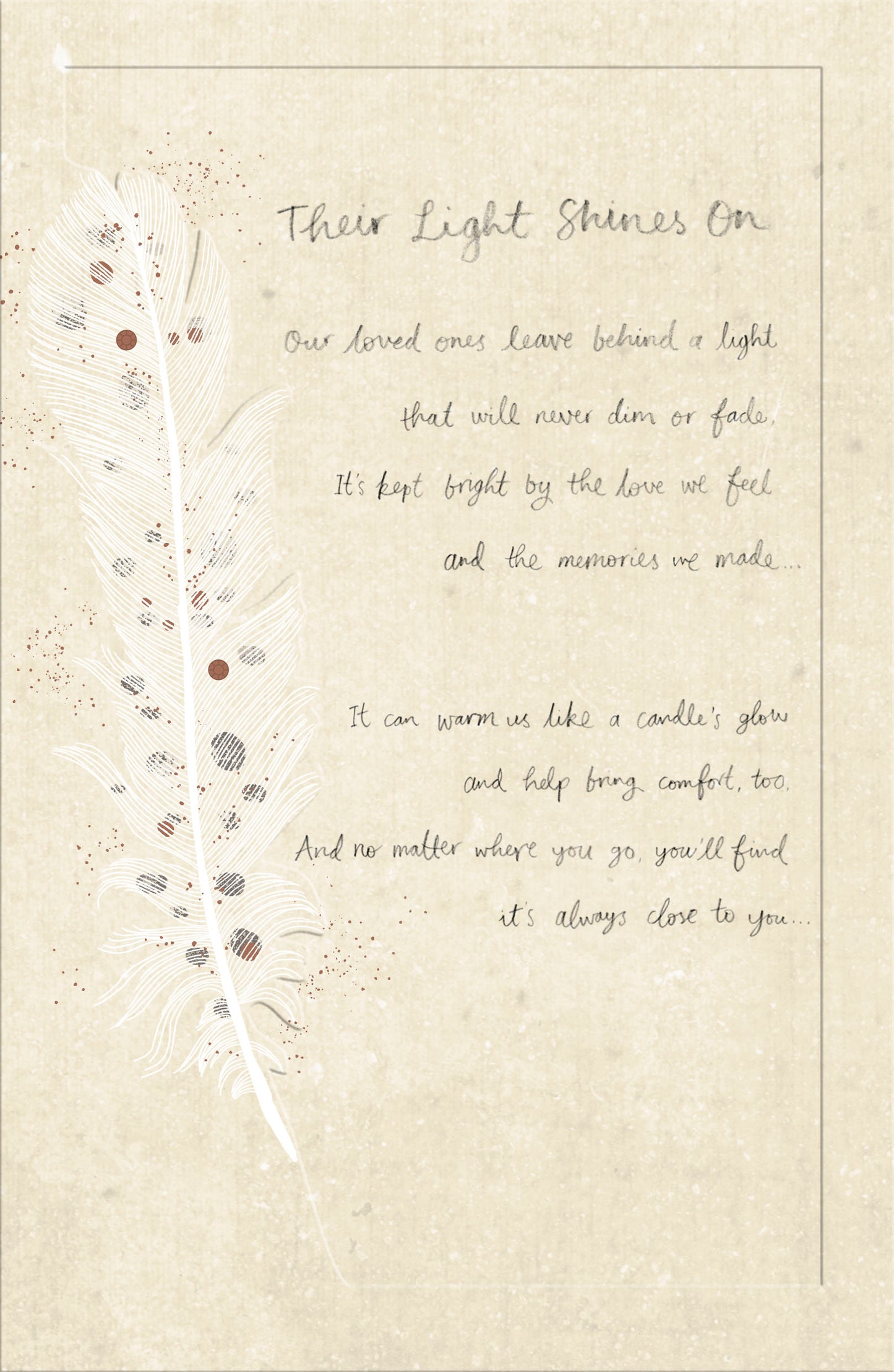Standard Greeting Card Sympathy Range: Gibson Core Line