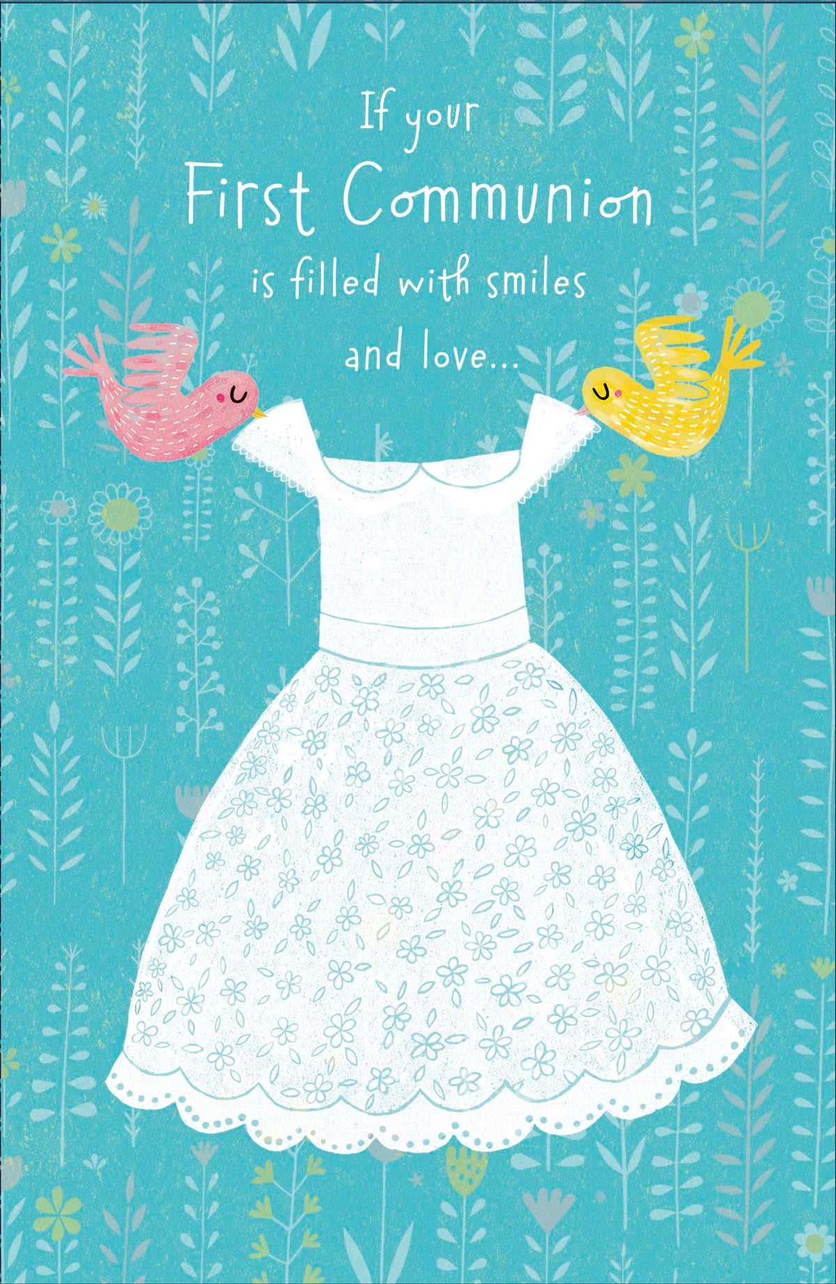 Hand Finished Greeting Cards Communion Girl Carlton Core Line