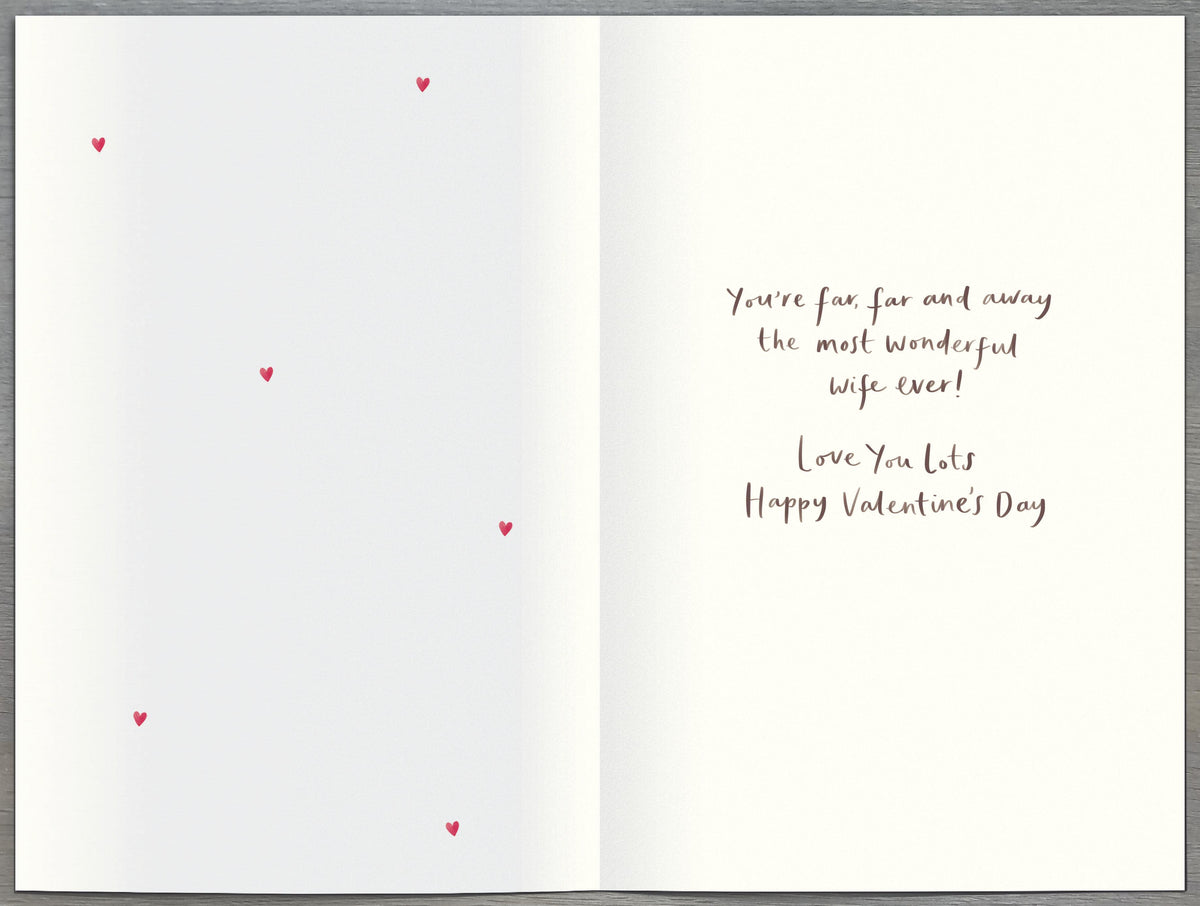 Hand Finished Greeting Cards Wife Cute Lots of Woof