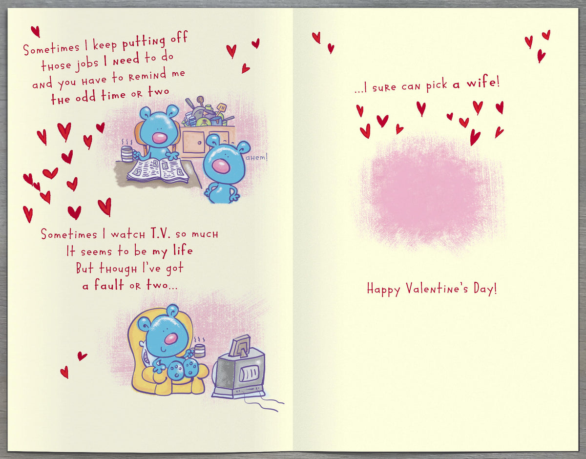 Hand Finished Greeting Cards Wife Hum Hanson Core Line