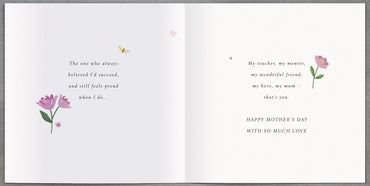 Hand Finished Greeting Cards Mum Carlton Core Line