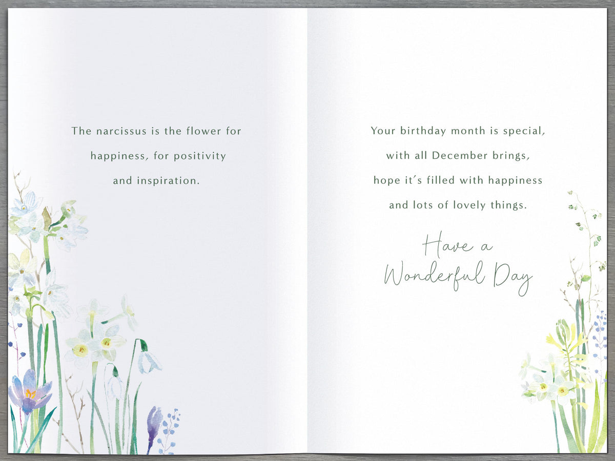Standard Greeting Cards Birthday December Gibson Core Line