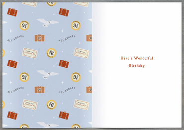 Standard Greeting Cards Birthday Grandson WB Harry Potter