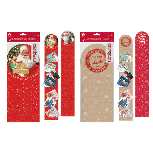 XMAS TWIN PACK CARD HOLDERS TRAD 12's