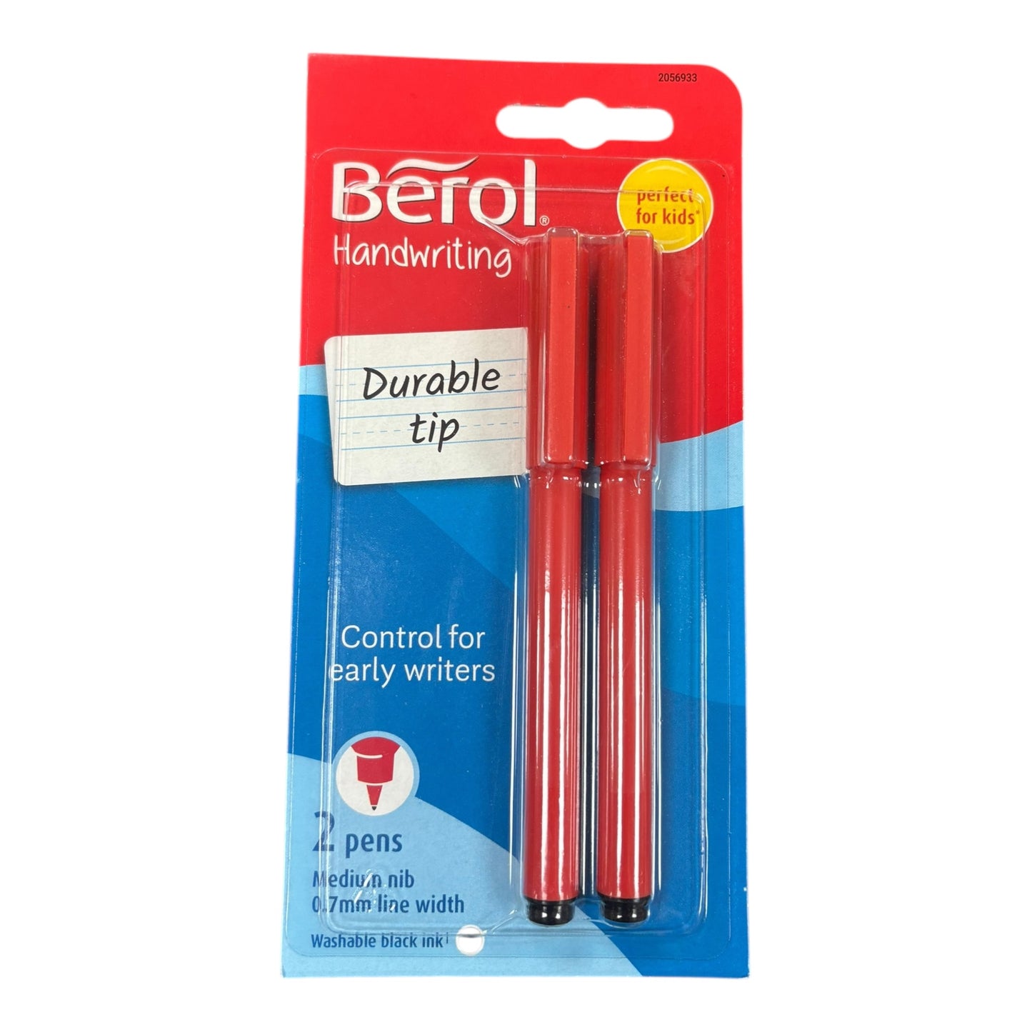 Berol Handwriting Pen Black Medium Pk 2
