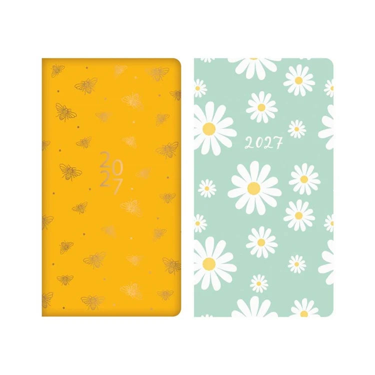 Diary Slim WTV Bee & Daisy 2027 18pk