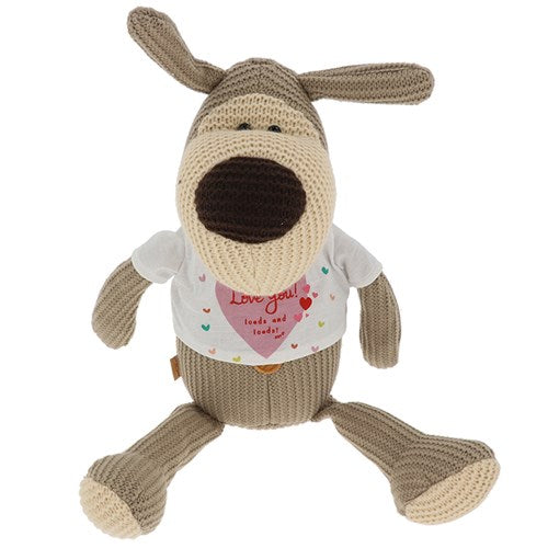 Boofle 12in Knitted Bear Love T-Shirt