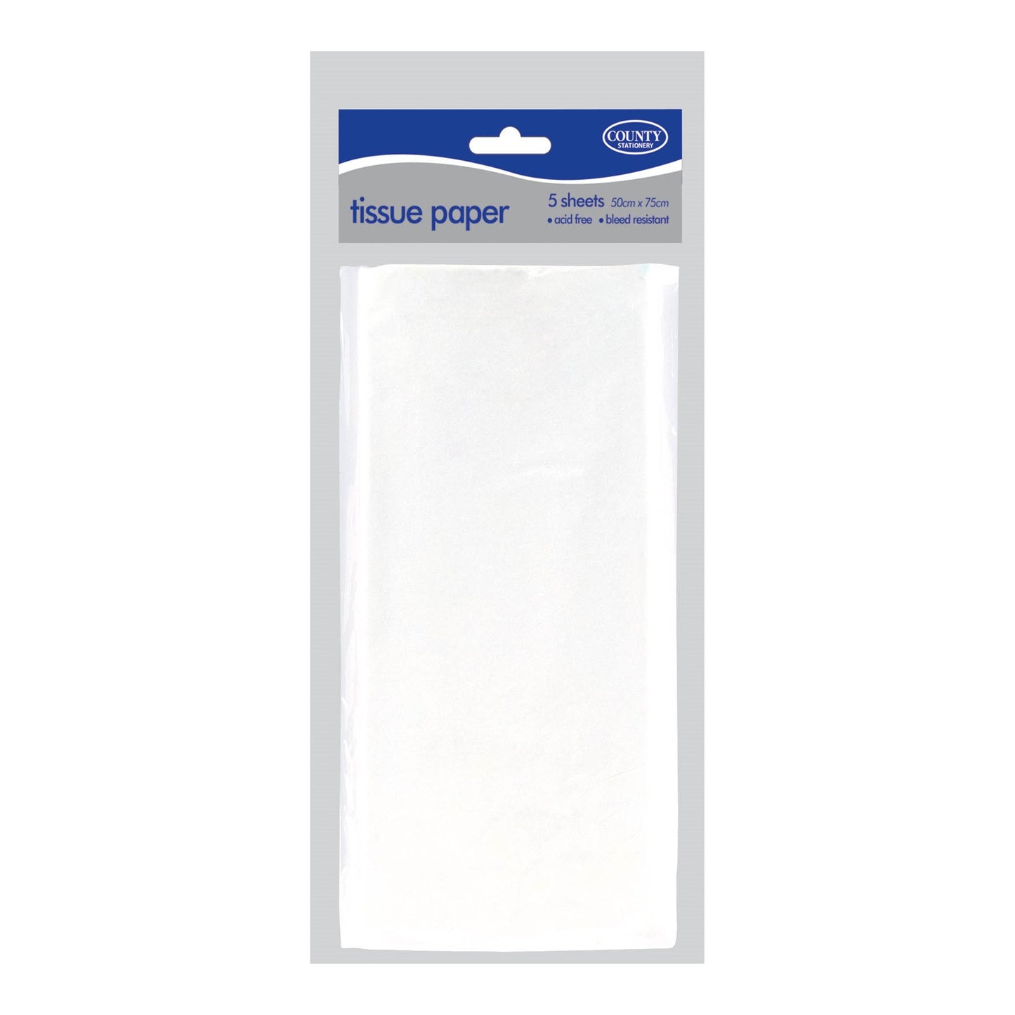 Tissue Paper White 50cmx70cm 5 Sheets