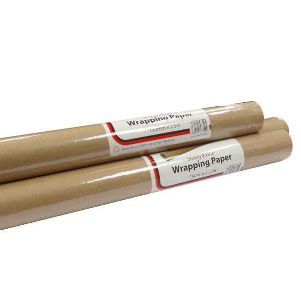 Kraft Wrapping Paper Roll 750mm x 2.5m