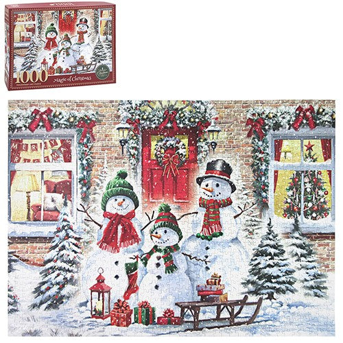 Xmas Wood 1000pc Jigsaw Macneil Snowman