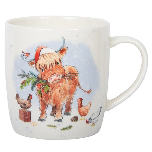 Paper Shed Xmas Mug Highland Cow