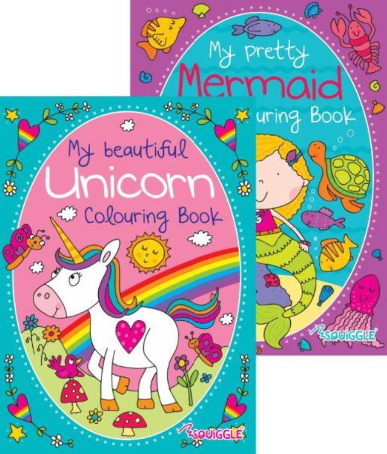 UNICORN & MERMAID COLOURING BOOK