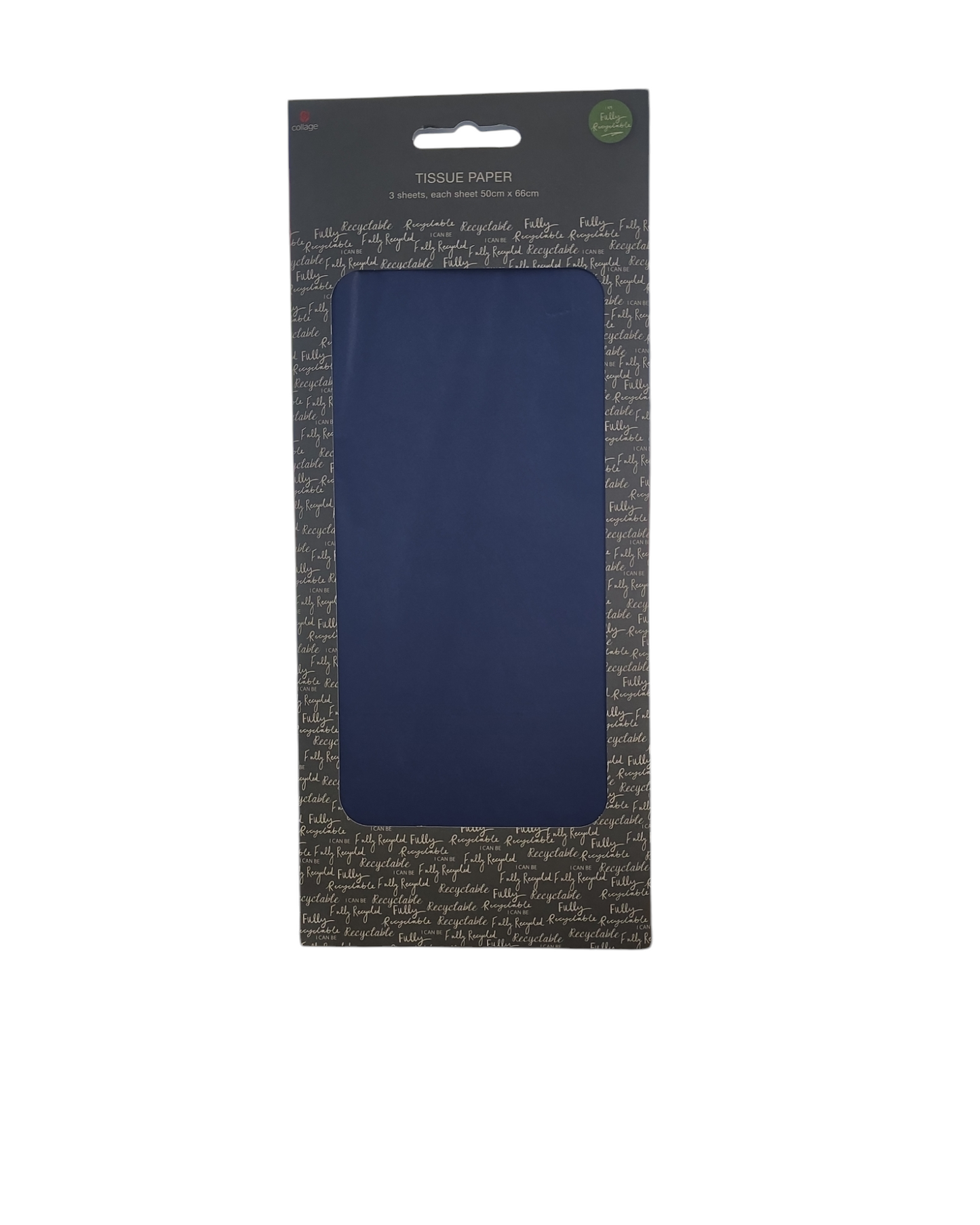 Tissue Paper, 3 Sheets 50x66cm DARK BLUE