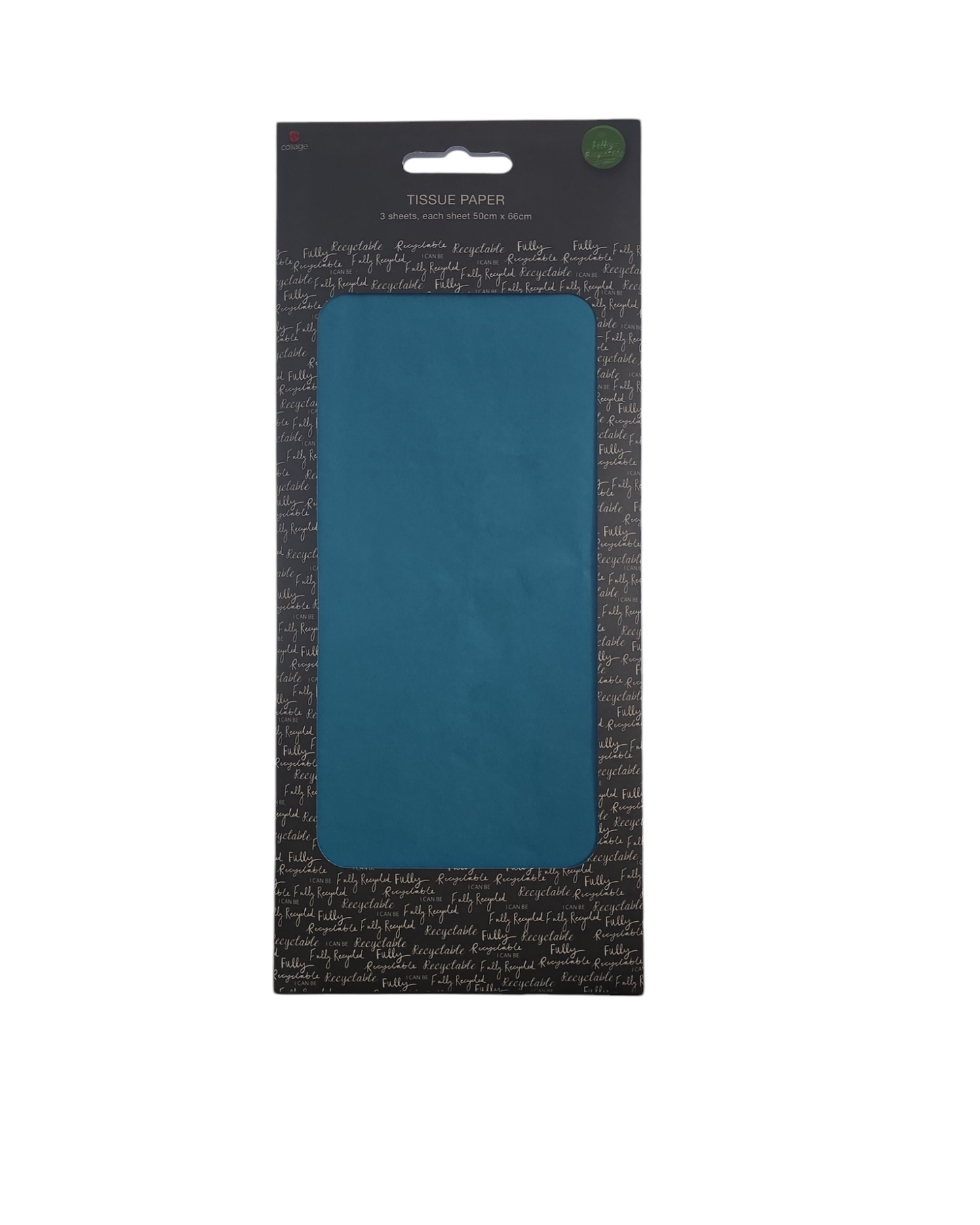 Tissue Paper, 3 Sheets 50x66cm AQUA