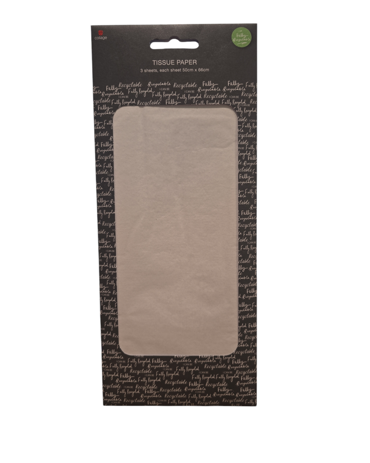 Tissue Paper, 3 Sheets 50x66cm WHITE