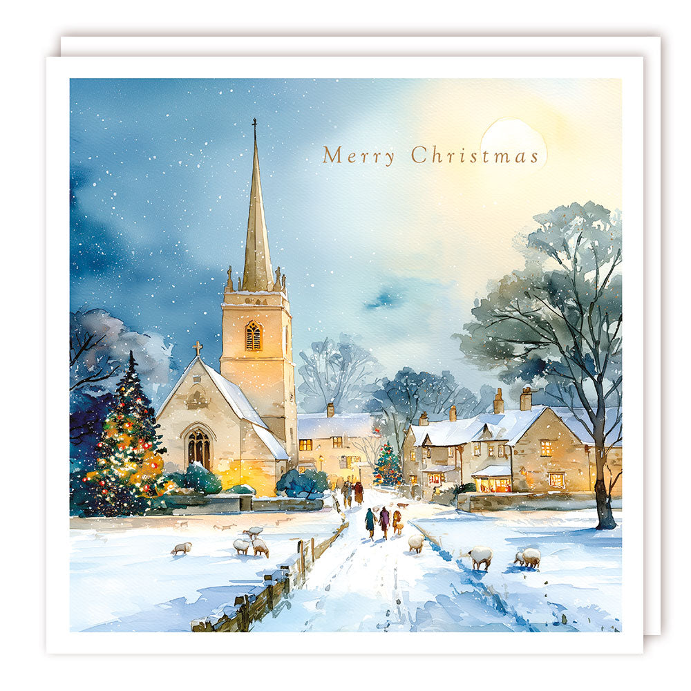 Pack of 5 - Walking to Church - 140x140 - Foil - RT
