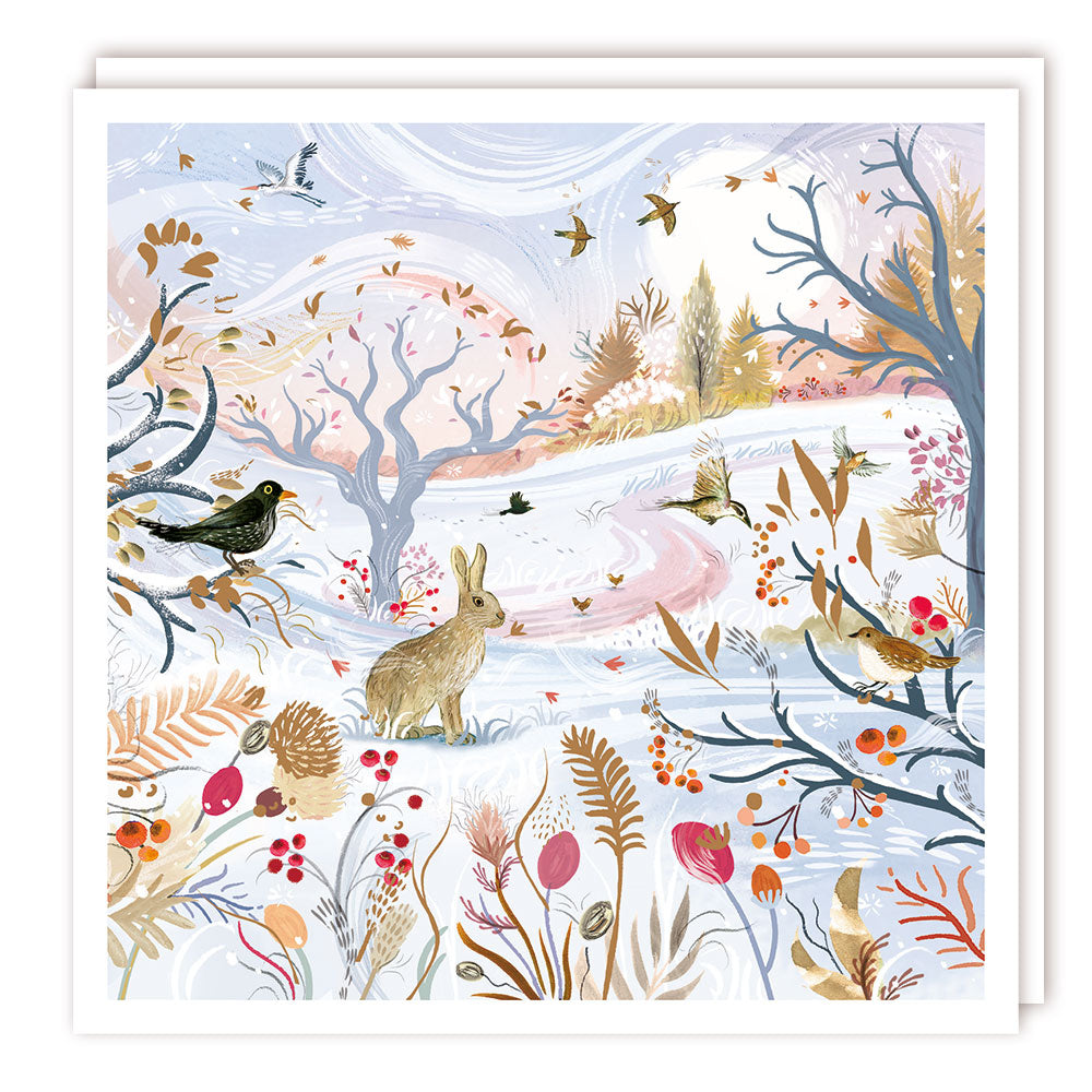 Pack of 5 - Animals in the field - 140x140 - Foil - MC