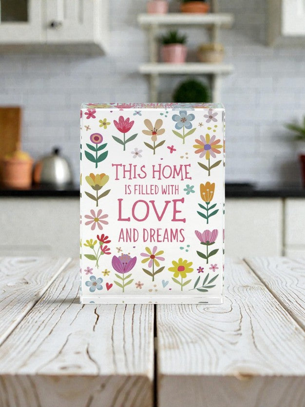 Decoration - Glass messages HOME