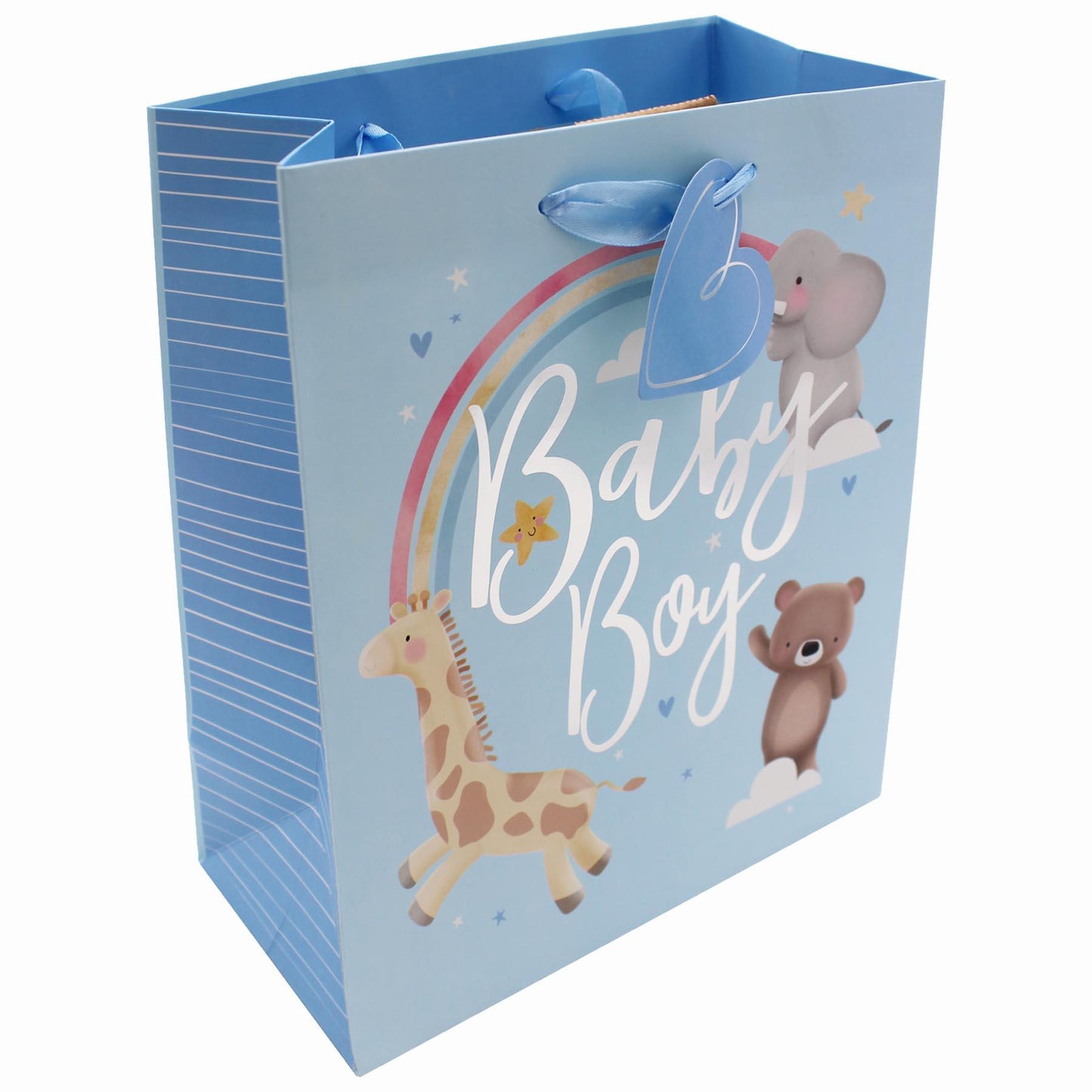 Baby Gift Bag with Tag Cute Animals Eco Friendly Recyclable Boy