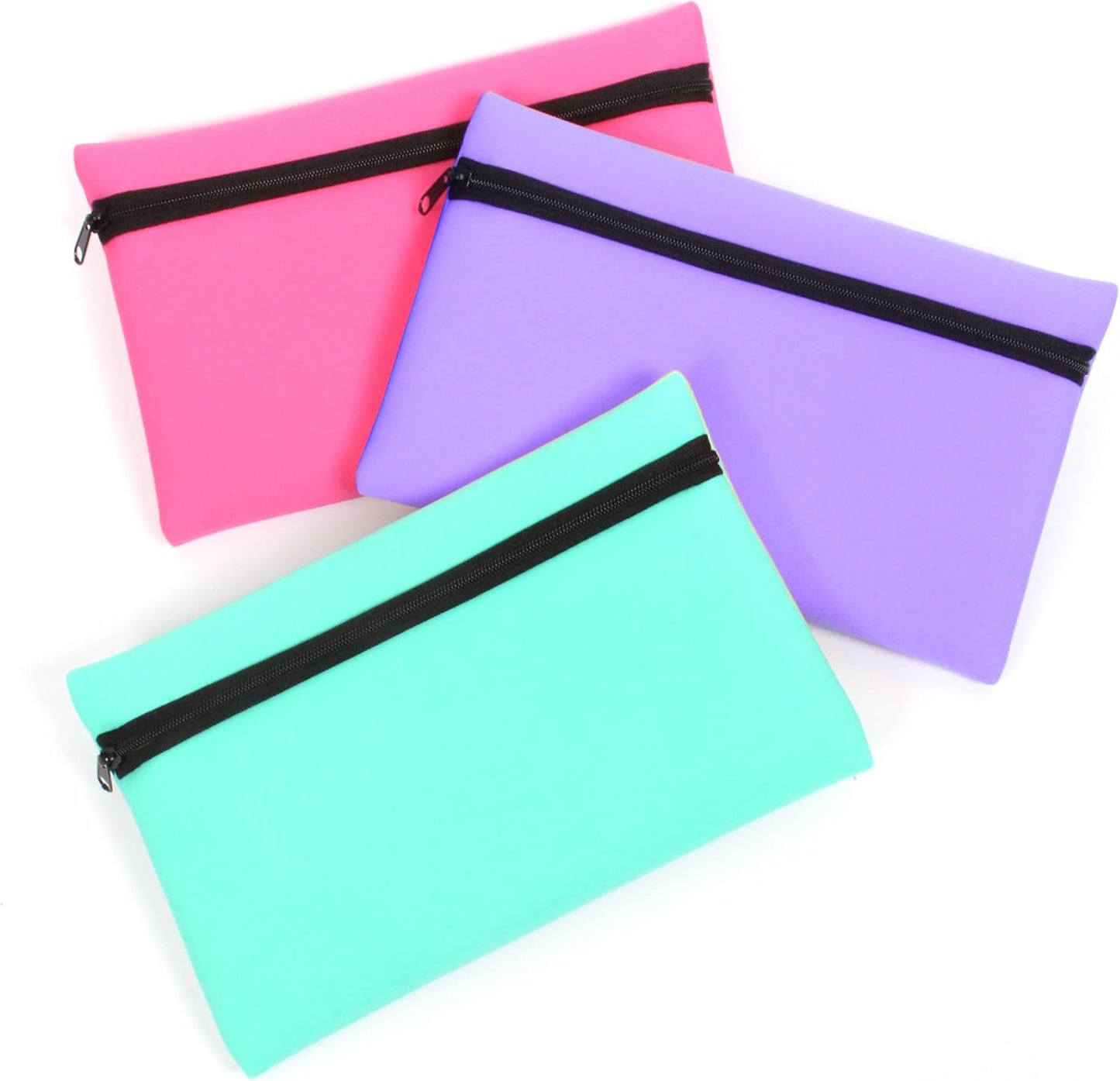 NEOPRENE Pencil Case Teal/Pink/Lilac