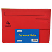 Sapphire Document Wallets Foolscap Assorted Colours