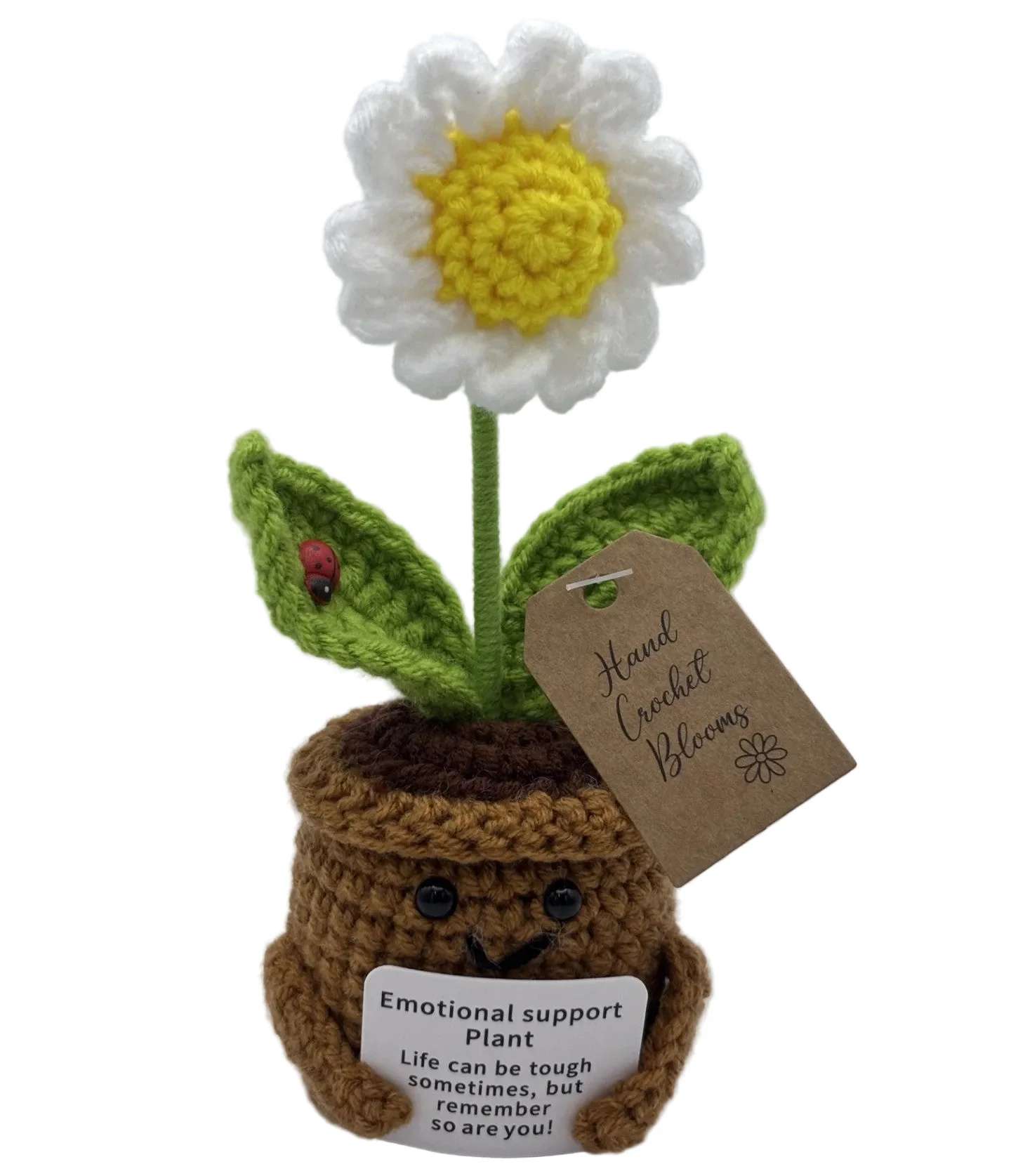 Crochet Smiley Pot Daisy