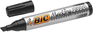 Bic Perm Chisel Tip Black Marker