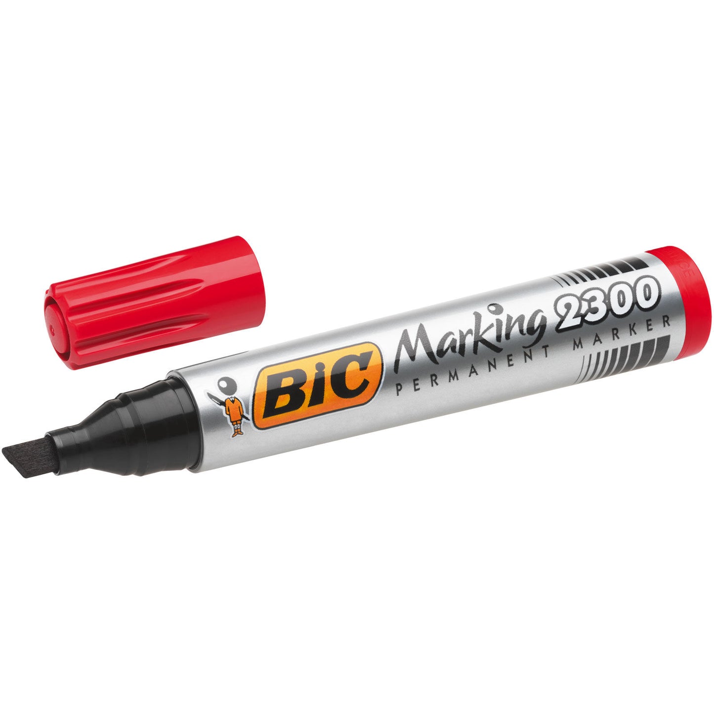Bic Perm Chisel Tip Red Marker