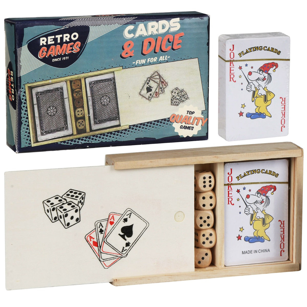 Retro Card & Dice (Poker) Game