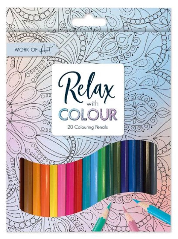 20 Full Size Colour Pencils Colour therapy