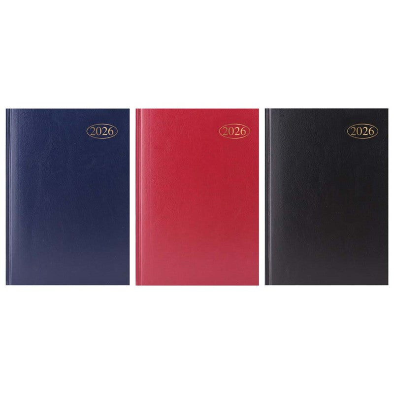 Diary A4 Week to View Assorted Colours