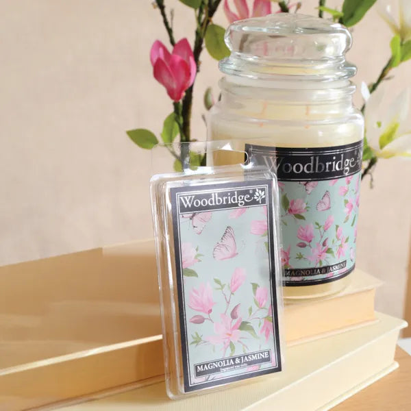 Magnolia & Jasmine Woodbridge Large Scented Candle Jar
