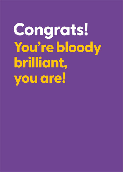 Standard Greeting Cards Congratulations Hum Believe the Type