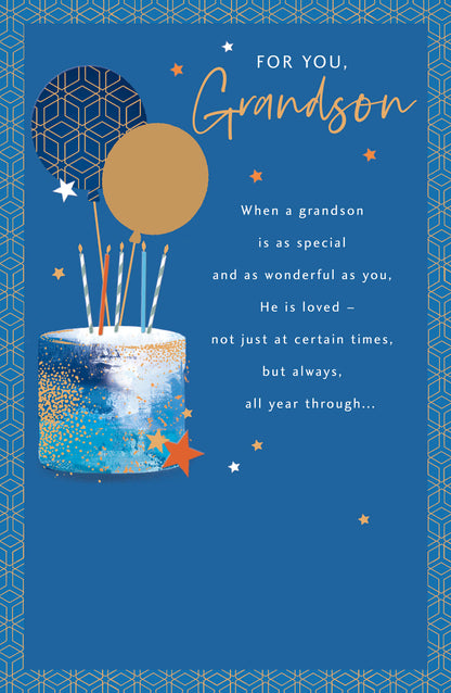 Standard Greeting Cards Birthday Grandson  Simply Traditional