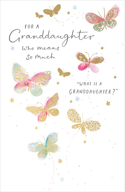Standard Greeting Cards Birthday Granddaughter  Gibson Core Line