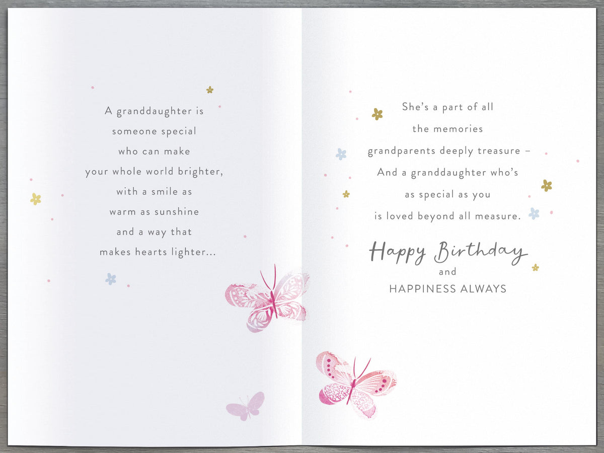 Standard Greeting Cards Birthday Granddaughter  Gibson Core Line