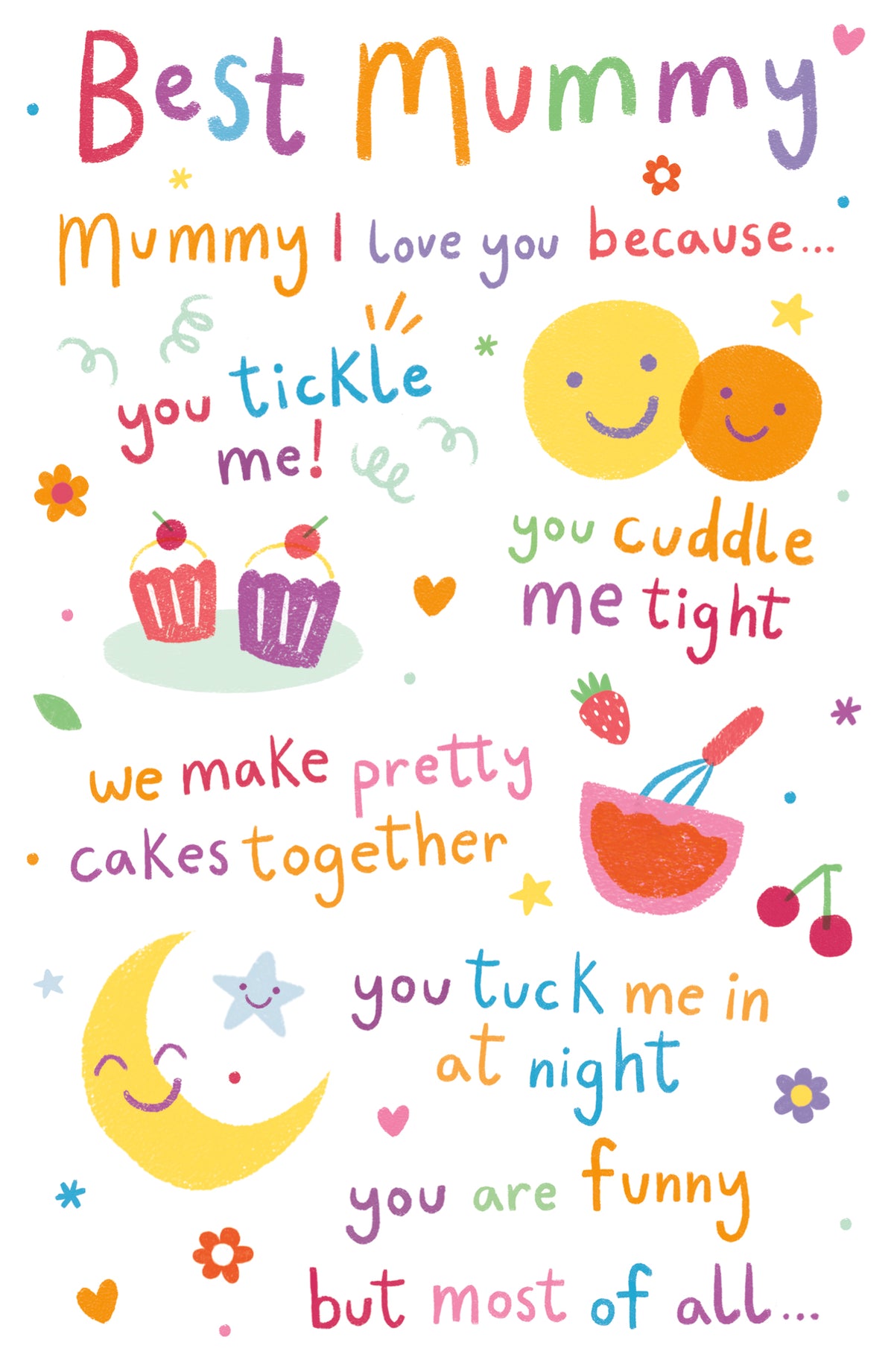 Standard Greeting Cards Birthday Mummy 0-6 Juvenile All Typed Up